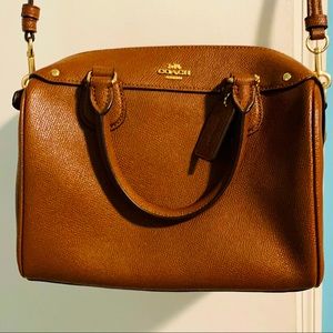 Coach Mini Bennett Satchel in a Rich Light Brown